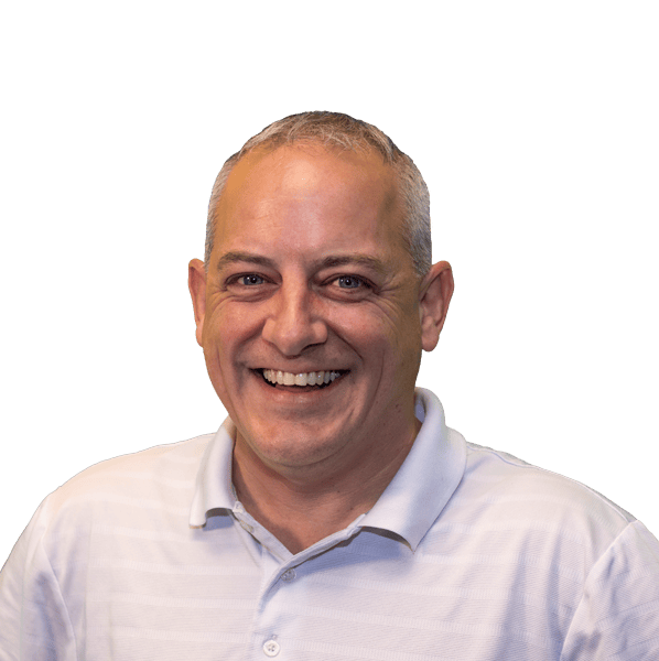 Small professional headshot of John Horner a smiling man with white hair