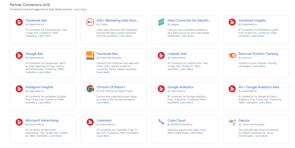 supermetric partner connectors