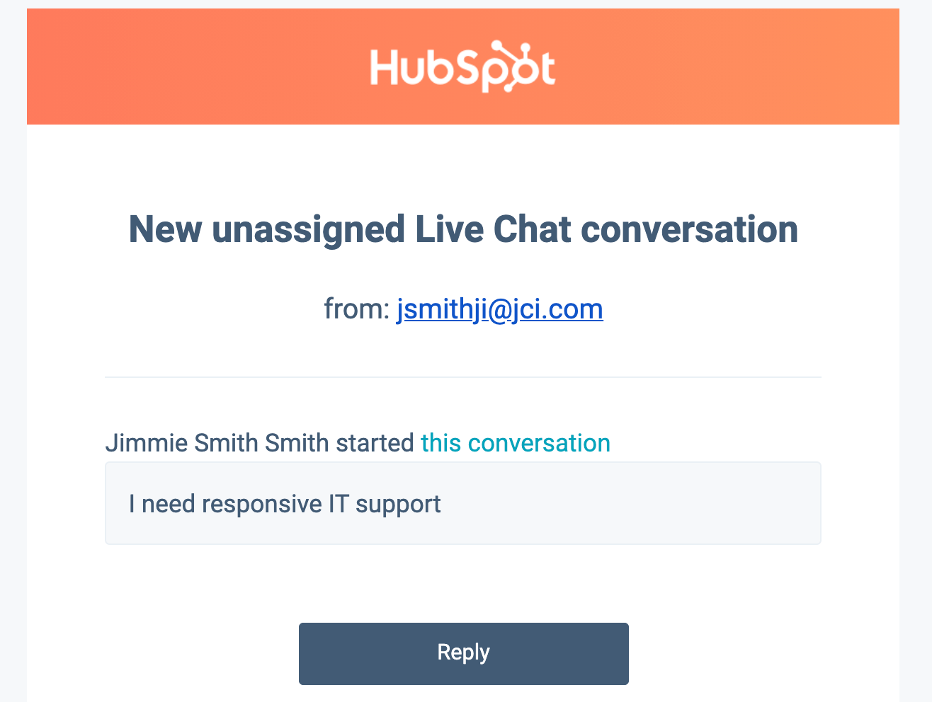 using hubspot live chat