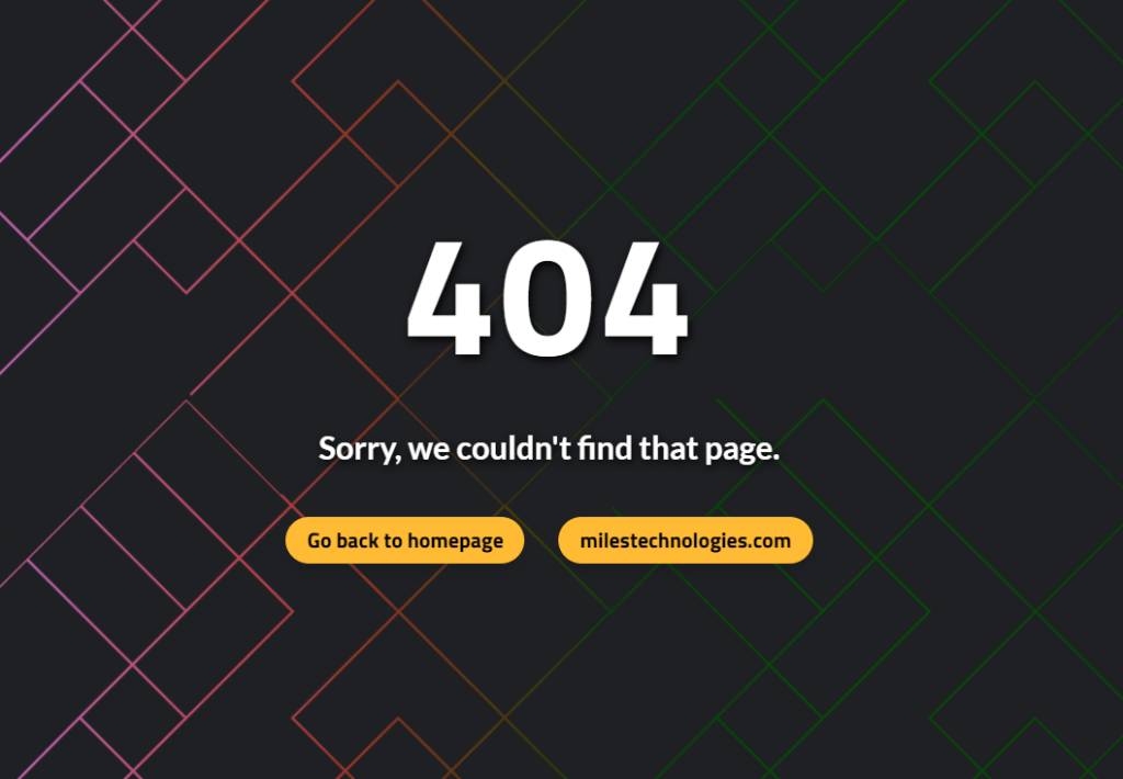 Miles IT gallery 404 page